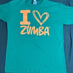 Zumba Wear - I Heart Zumba Green T-Shirt - OS